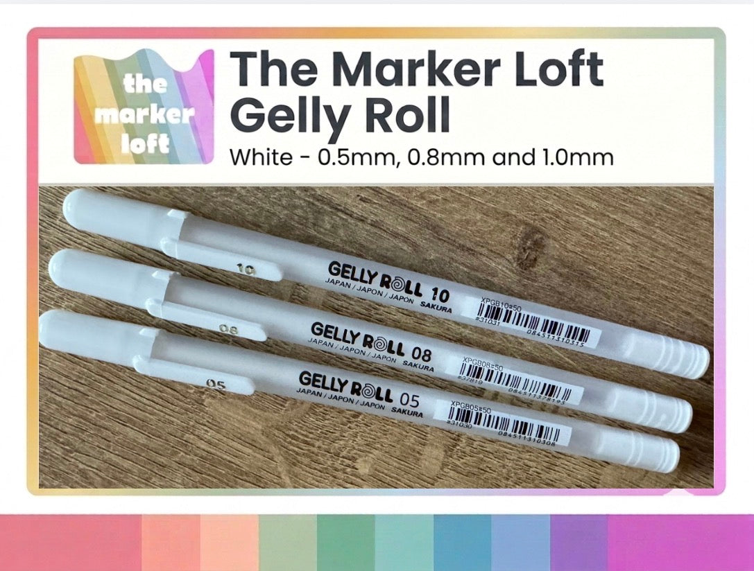 Gelly Roll Gel Pens -  White