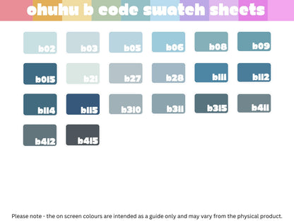 Ohuhu Honolulu B - B Codes