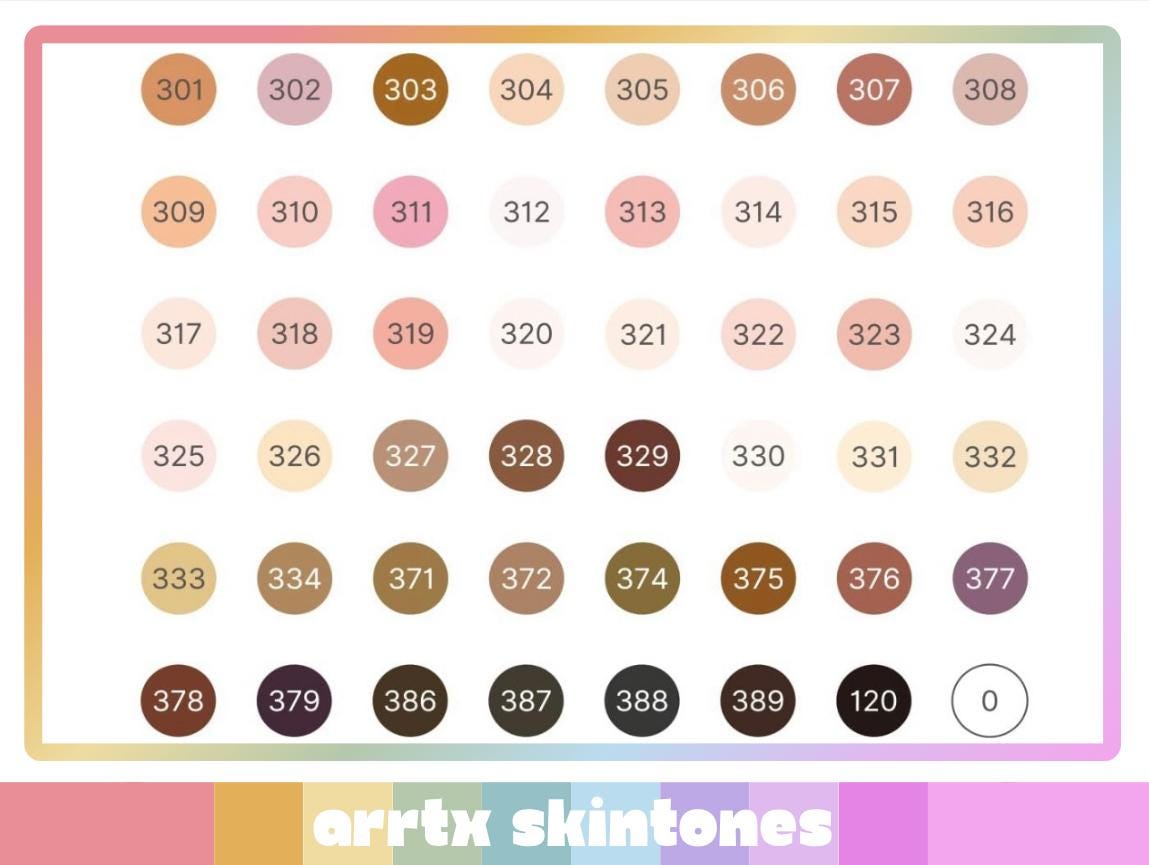 ARRTX OROS Alcohol Markers - Skintones