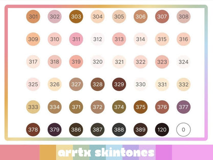 ARRTX OROS Alcohol Markers - Skintones