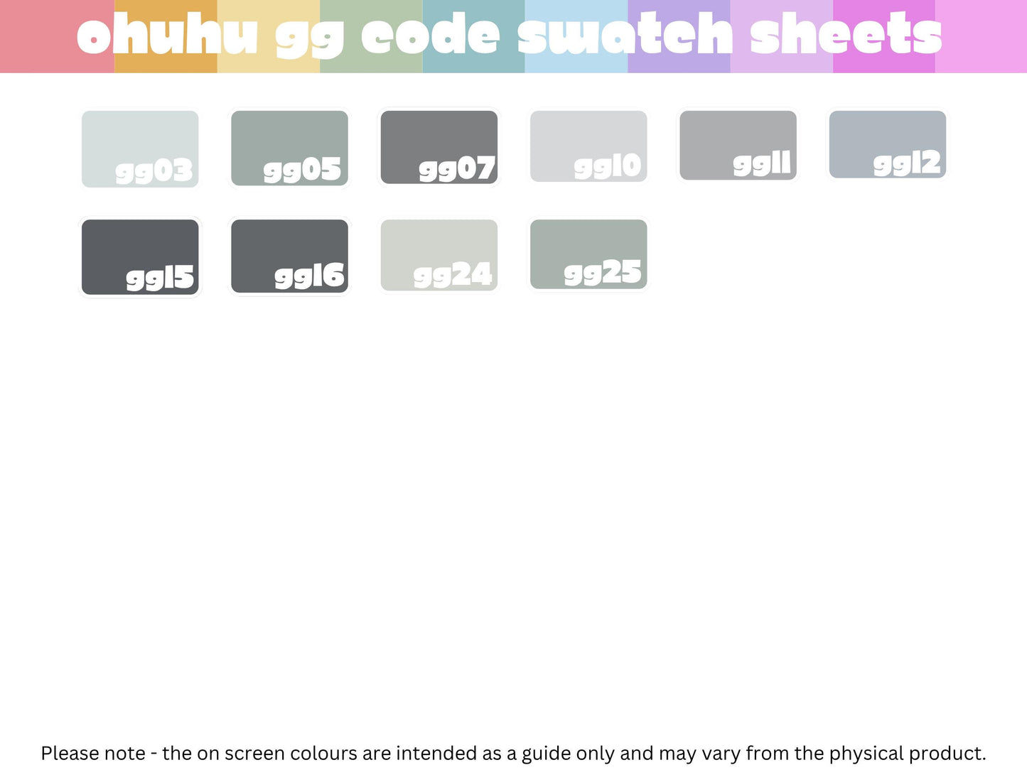 Ohuhu Honolulu B - GG Codes