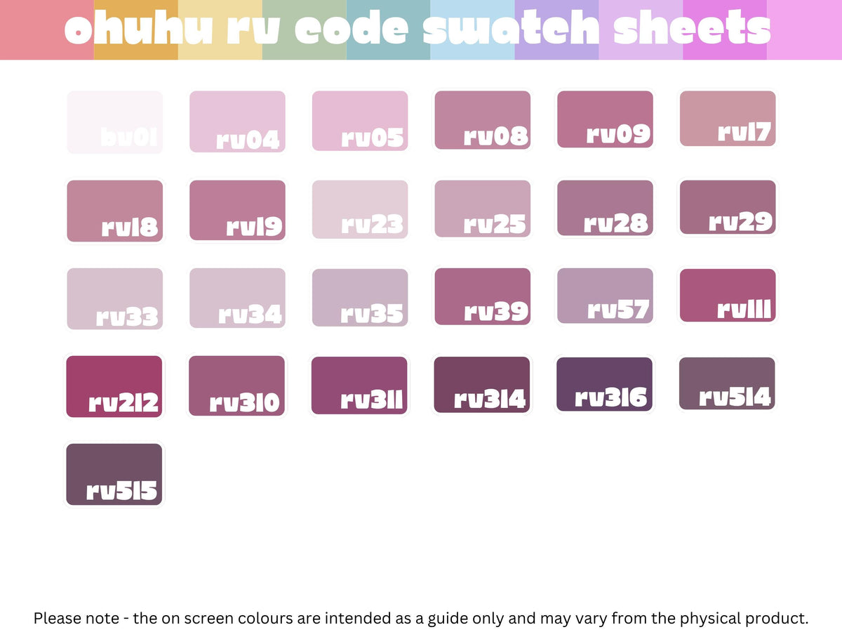 Ohuhu Honolulu B - RV Codes