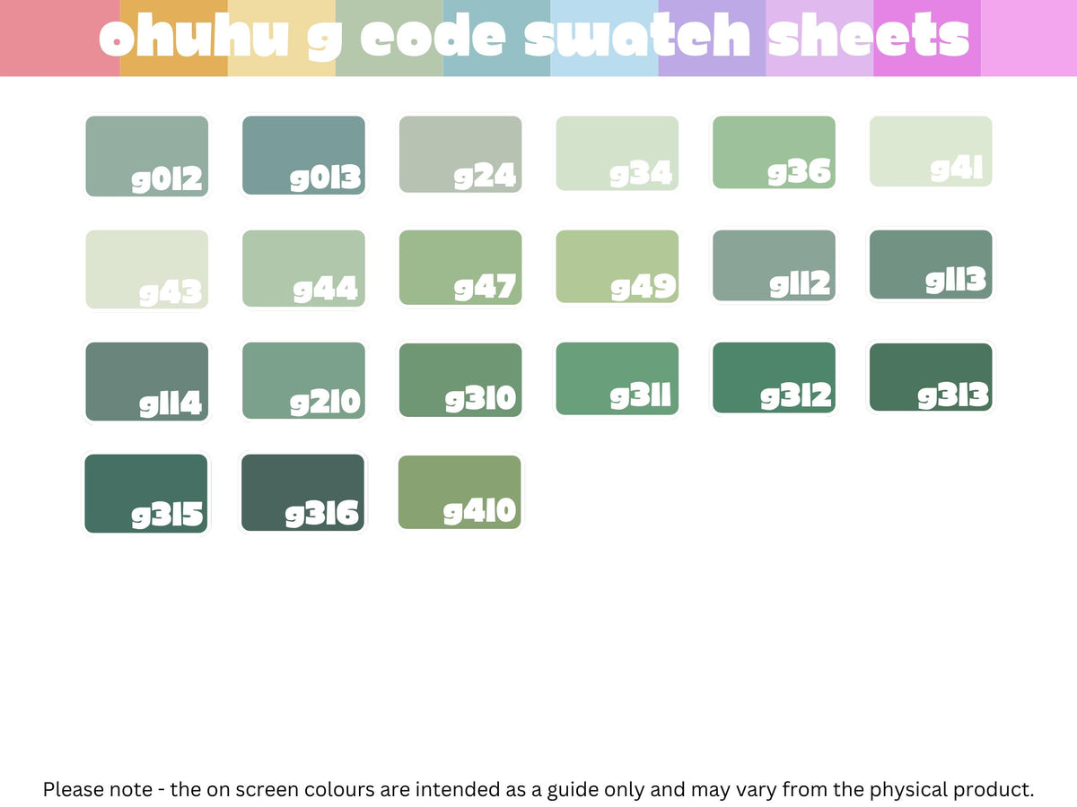Ohuhu Honolulu B - G Codes