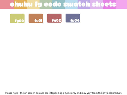 Ohuhu Honolulu B - FY Codes