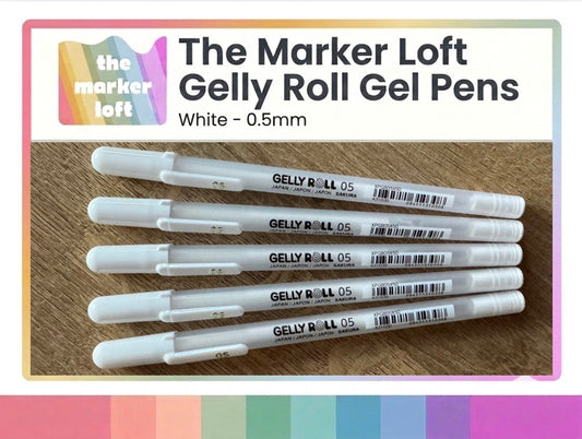 Sakura Gelly Roll Gel Pens - White - 0.5mm