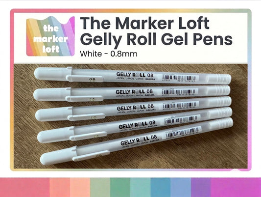 Sakura Gelly Roll Gel Pens - White - 0.8mm