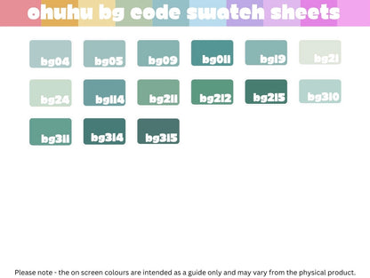 Ohuhu Honolulu B - BG Codes