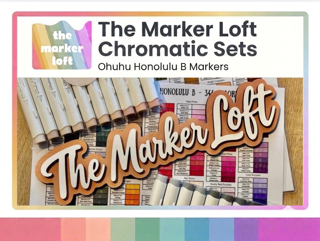 Ohuhu Honolulu B Alcohol Markers - Chromatic Blending Bundles - Pale Pinks