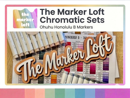 Ohuhu Honolulu B Alcohol Markers - Chromatic Blending Bundles - Pale Pinks
