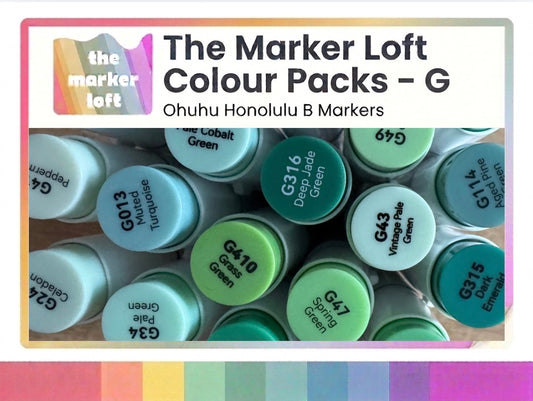 Ohuhu Honolulu B - 4 Colour Packs - G Codes