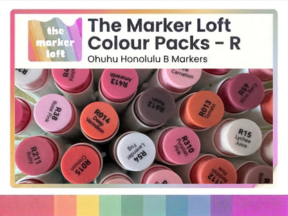 Ohuhu Honolulu B - 4 Colour Packs - R Codes