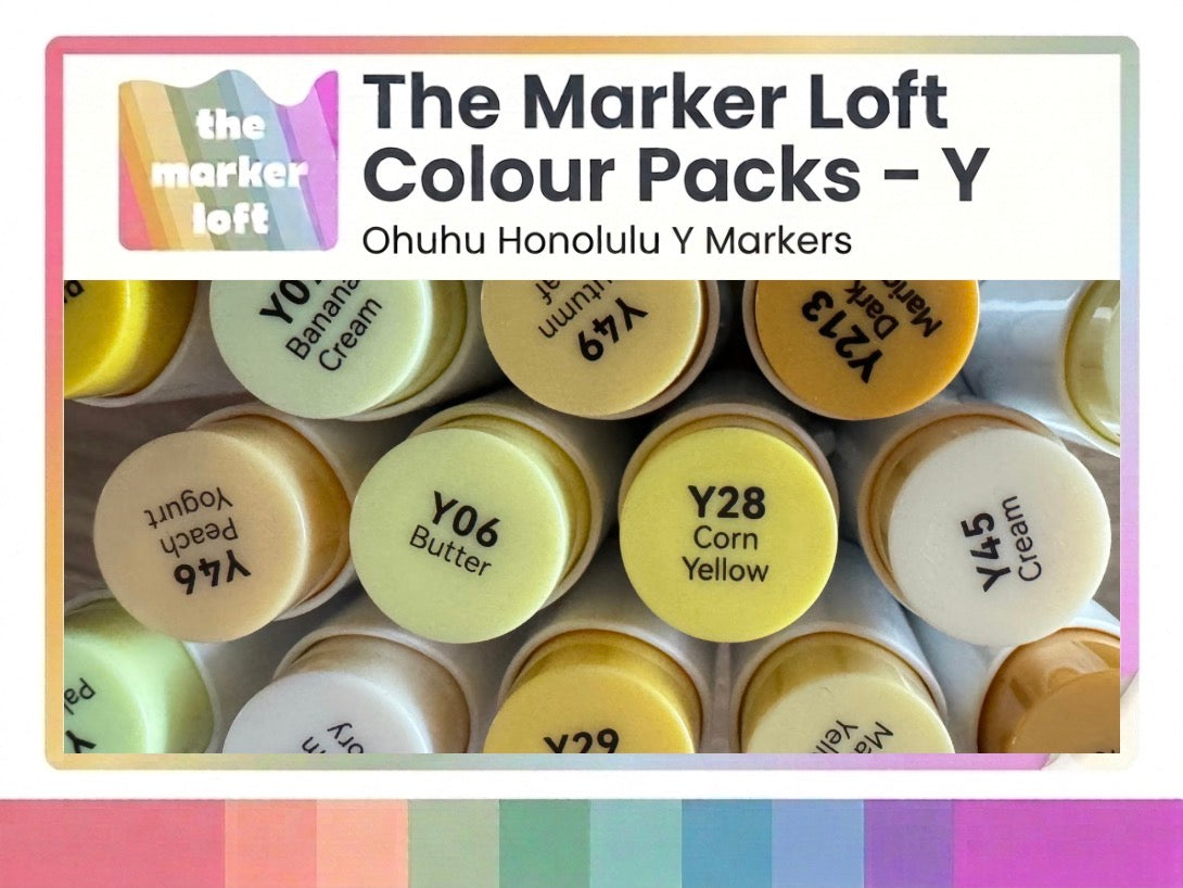 Ohuhu Honolulu B - 4 Colour Packs - Y Codes