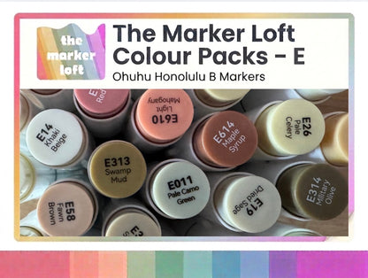 Ohuhu Honolulu B - 4 Colour Packs - E Codes