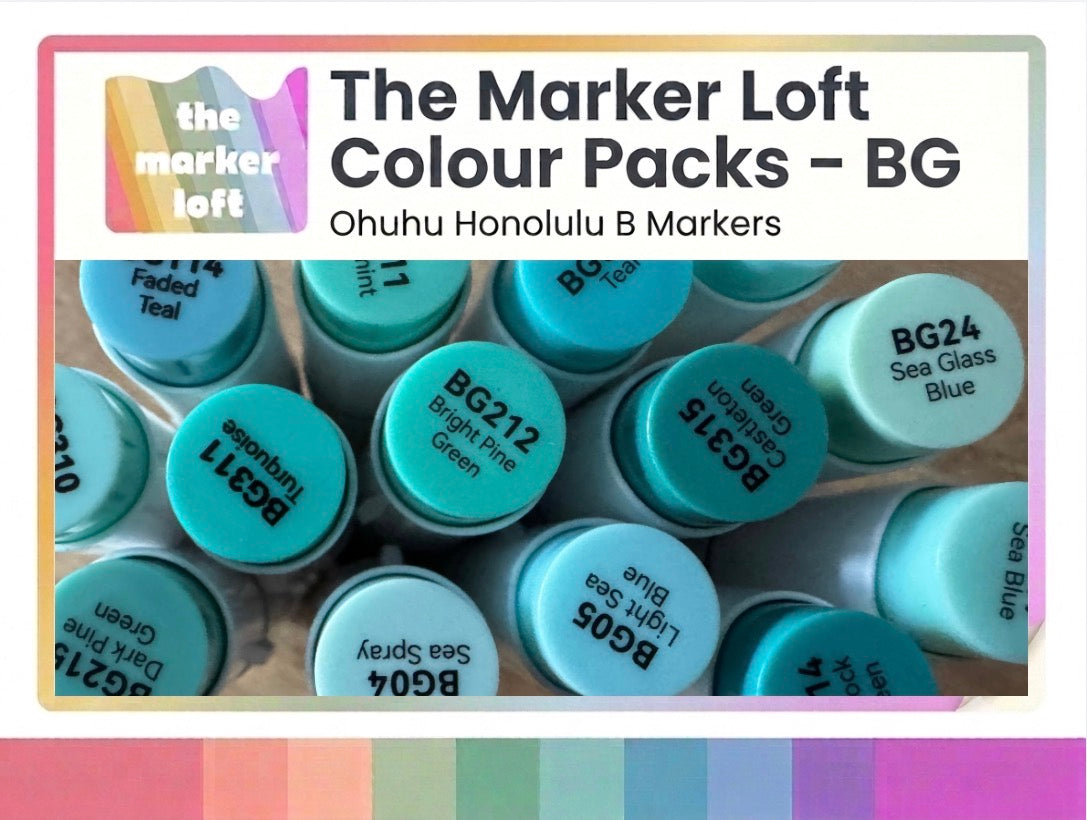 Ohuhu Honolulu B - 4 Colour Packs - BG Codes