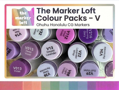 Ohuhu Honolulu B - 4 Colour Packs - V Codes