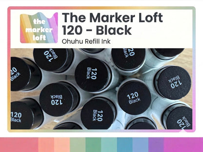 Ohuhu Alcohol Marker Ink Refill - 120 - Black