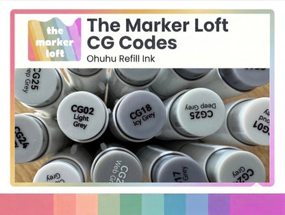 Ohuhu Alcohol Marker Ink Refill - CG Codes