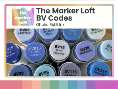 Ohuhu Alcohol Marker Ink Refill - BV Codes