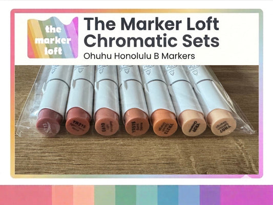 Ohuhu Honolulu B Alcohol Markers - Chromatic Blending Bundles - Bright Coppers