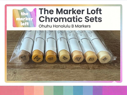 Ohuhu Honolulu B Alcohol Markers - Chromatic Blending Bundles - Yellow Coppers