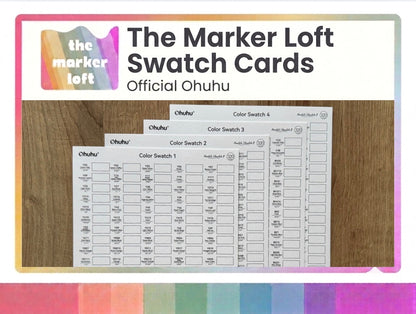 Official Ohuhu Replacement Swatch Cards