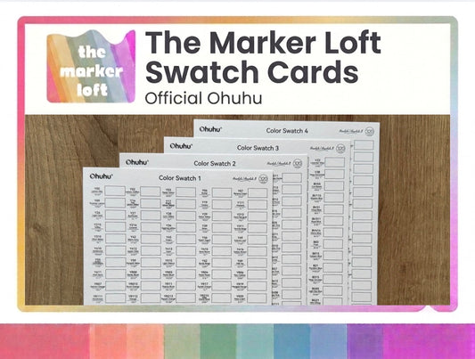 Official Ohuhu Replacement Swatch Cards