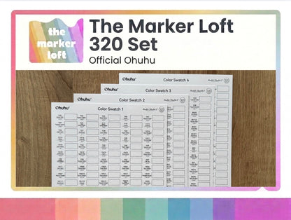 Official Ohuhu Replacement Swatch Cards