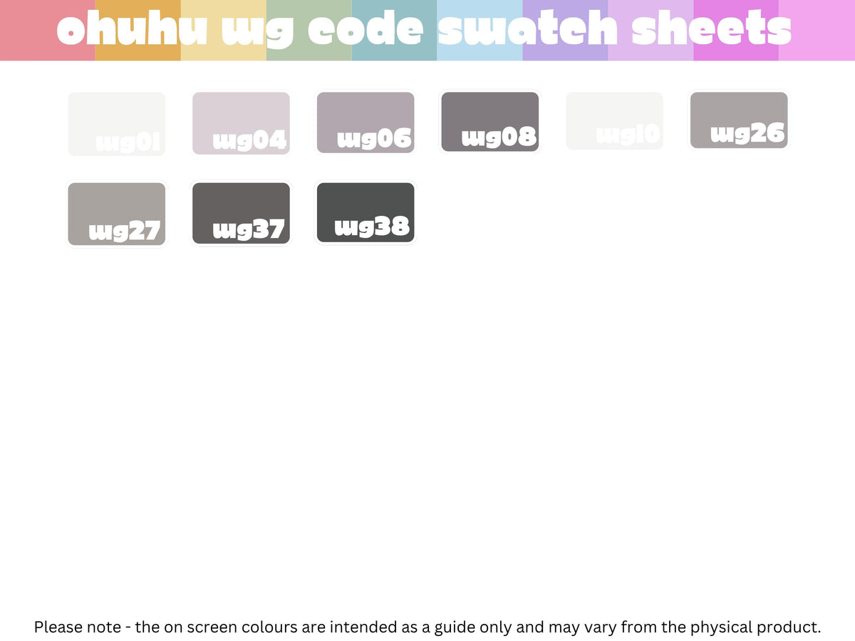 Ohuhu Honolulu B - WG Codes