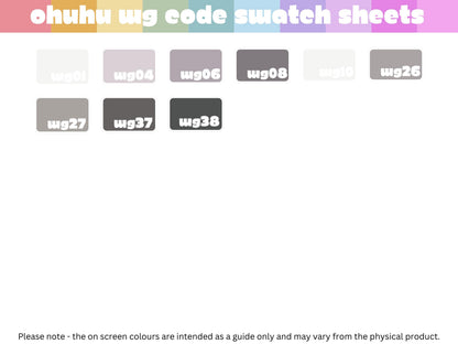 Ohuhu Honolulu B - WG Codes